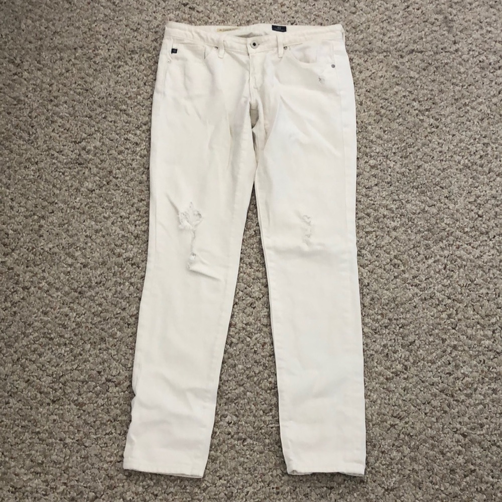 AG Legging Ankle White Jeans